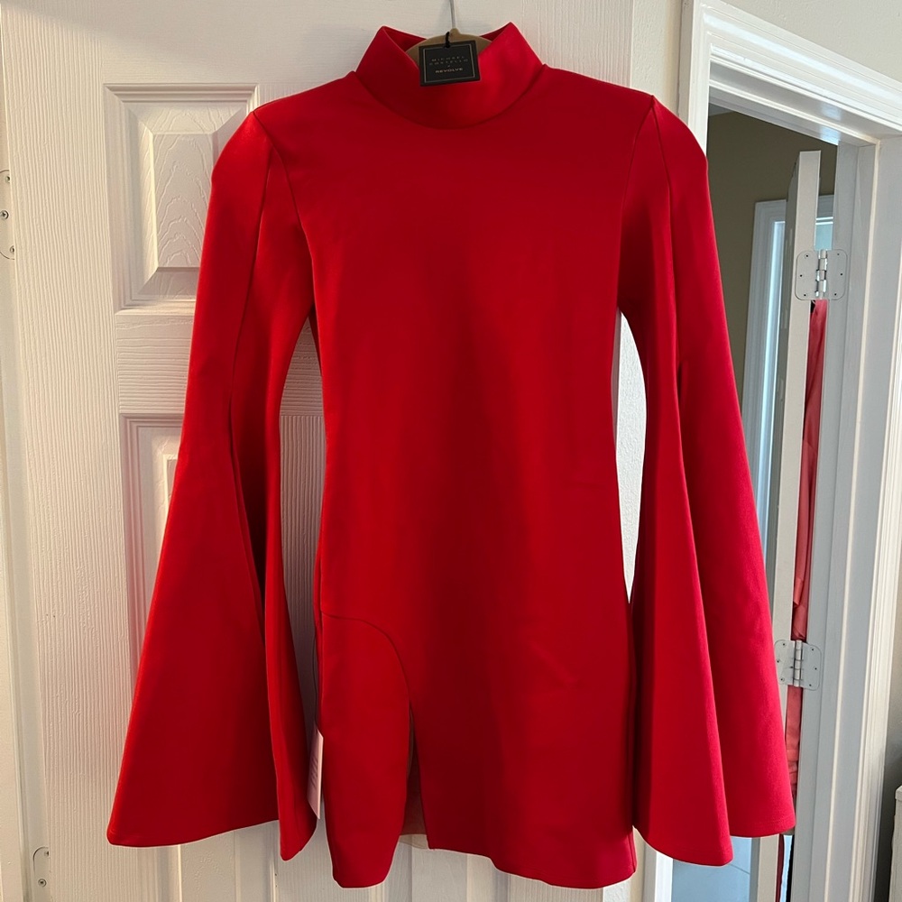 Michael Costello x REVOLVE Mr. Gibson Mini Dress in Red - XS - Picture 5 of 7